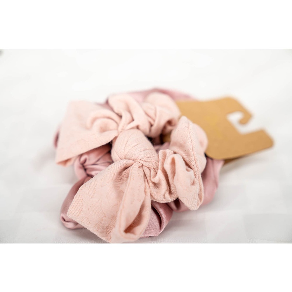 BERRY Pink Scrunchy Bow combo